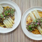 omelet asperges champignons vegan