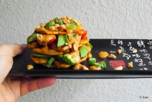 sandwich zoete aardappel tempeh avocado