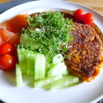 Zoete aardappel rösti met zalm, koolhydraatarm recept ~ minder koolhydraten, maximale smaak ~ www.con-serveert.nl