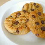 chocolade pindakaas koekjes gemaakt van kikkererwten