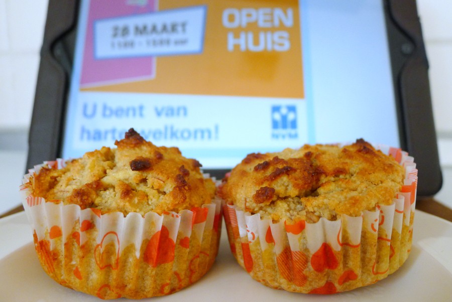 koolhydraatarme appel muffins volgens de broodbuik methode