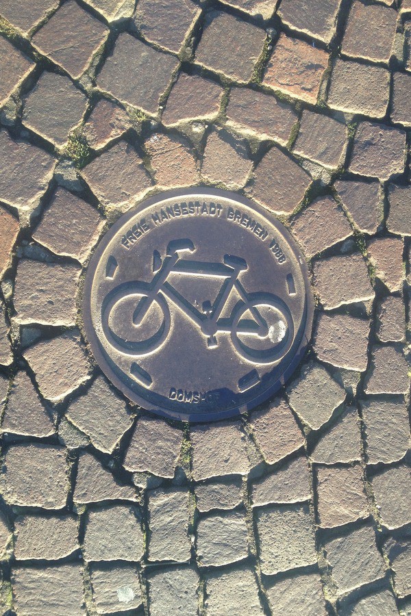 Fietspad, Bremen Domshof