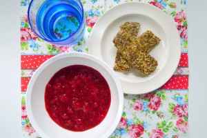 chia jam van aardbeien