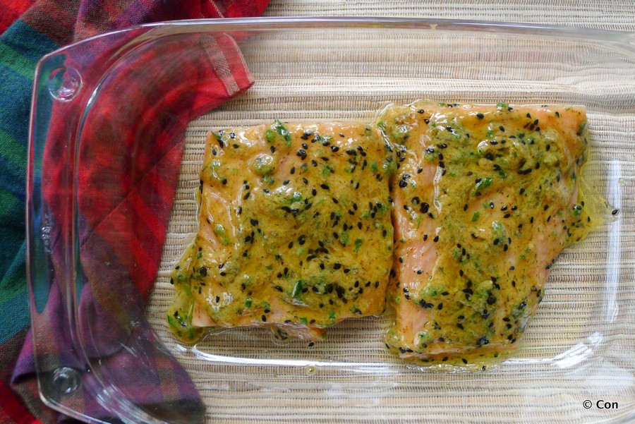 geglazuurde zalm oven