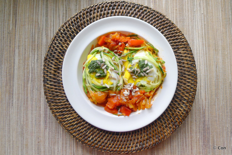 shakshouka courgetti