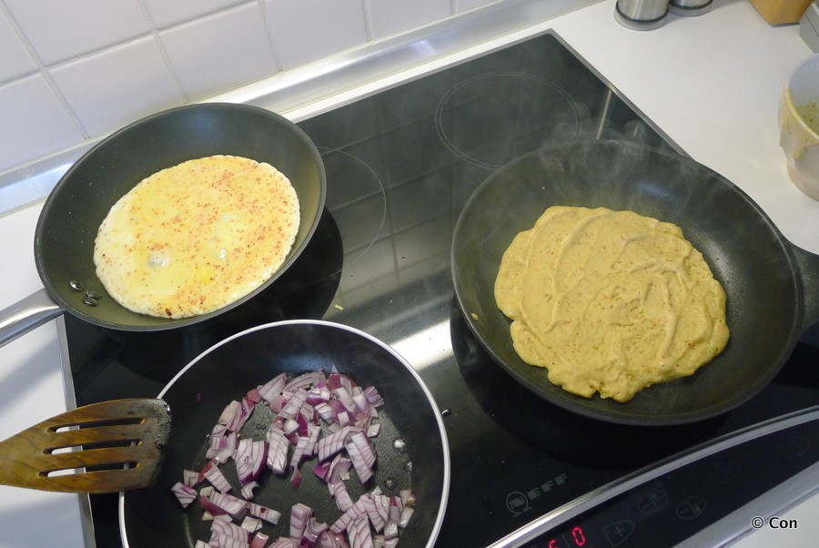 omelet kikkererwtenmeel vegan