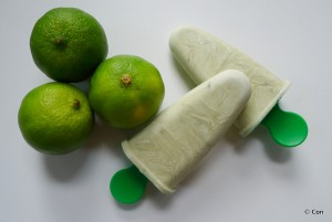 Limoen kokosijs met matcha