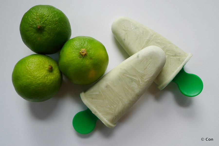 Limoen kokos ijsjes met matcha