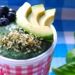 groene smoothie spirulina avocado