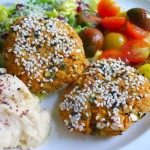 veggieburgers zoete aardappel vegan