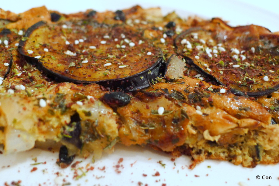 Kuku bademjan, Perzische omelet met aubergine