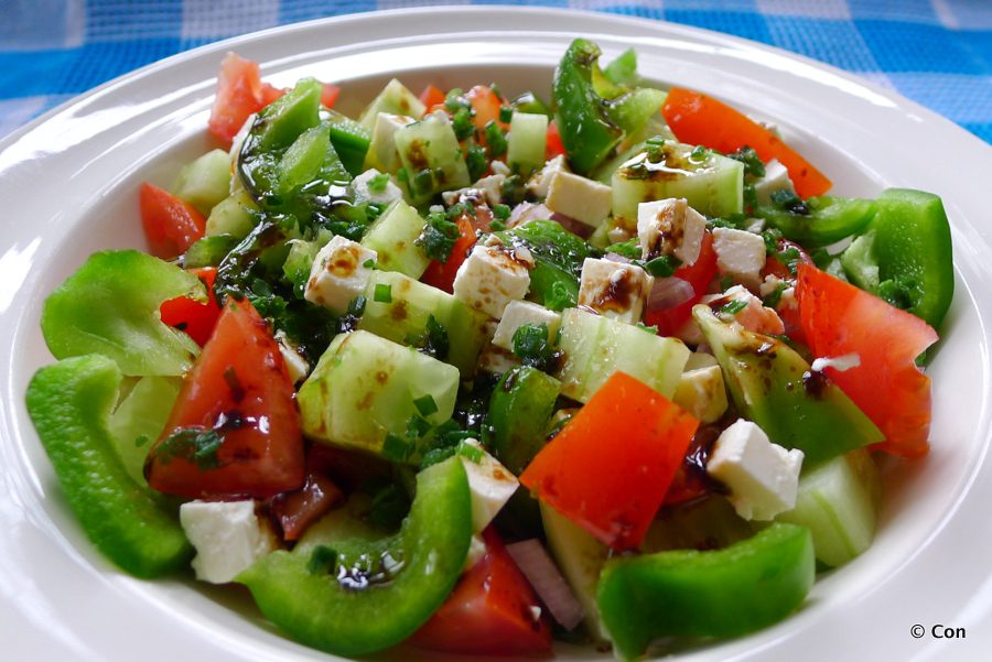 Bulgaarse shopska salade