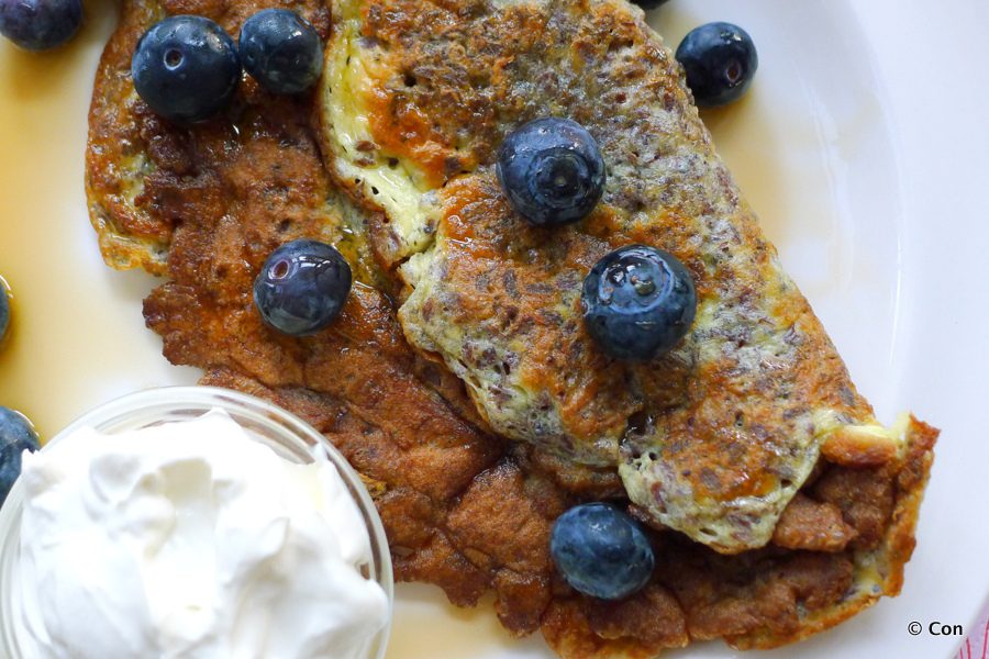 pannenkoek met lijnzaad koolhydraatarm