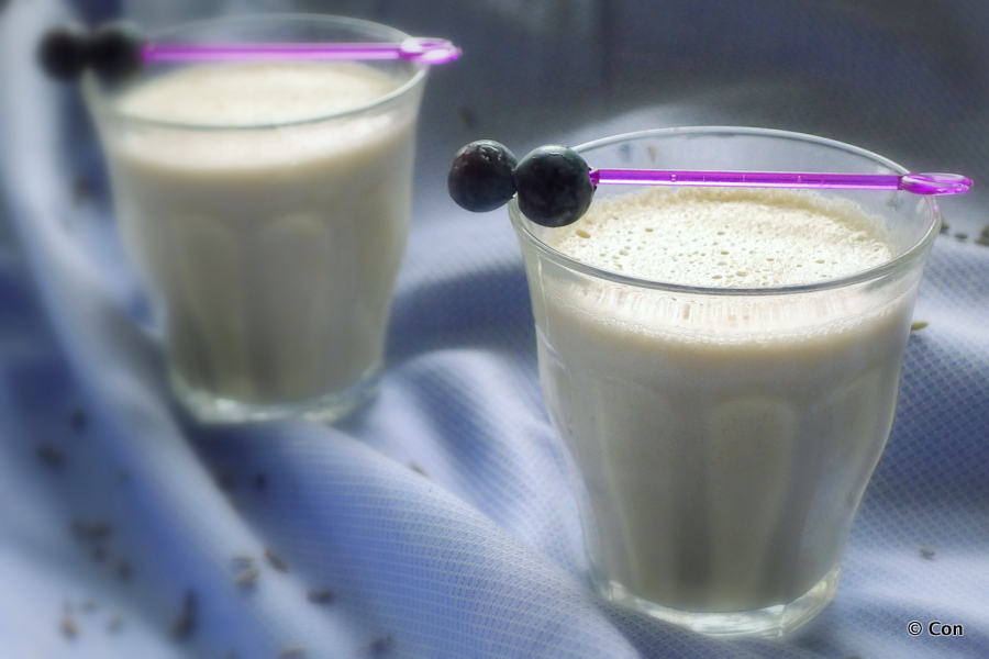 Lavendel pannacotta met asperges