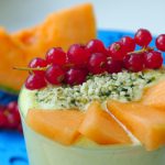 smoothie met meloen yoghurt en rooibosthee