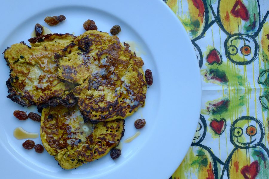 caribische pompoen pannenkoek met speculaas