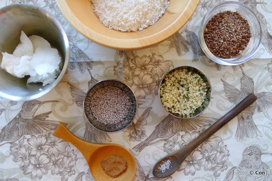 losse ingrediënten voor granola