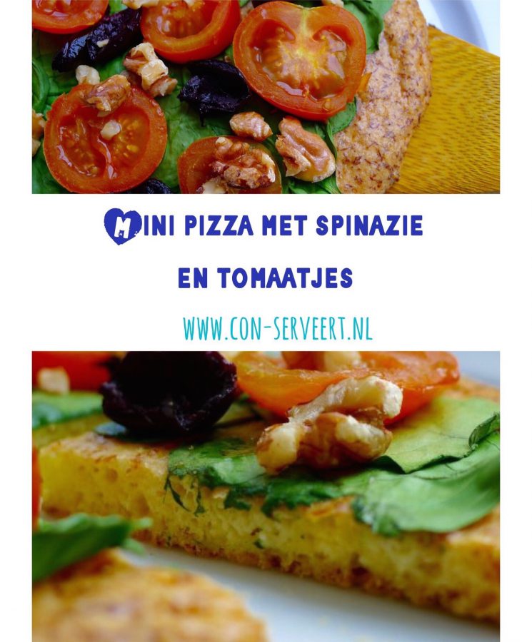 Deze mini pizza's zijn ideaal voor een lichte maar voedzame lunch met weinig koolhydraten. Wat zeg ik: bijna geen koolhydraten! ~ minder koolhydraten, maximale smaak ~ www.con-serveert.nl