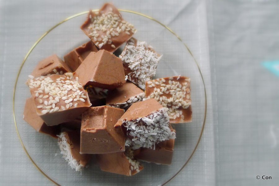 chocolade tahini fatbombs