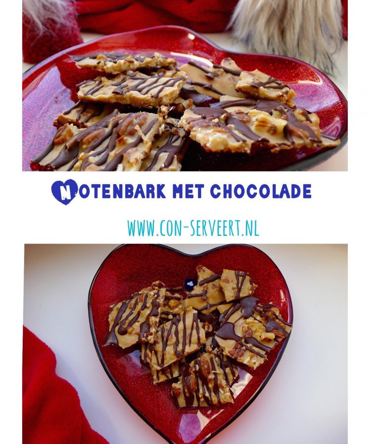 Een keto lekkernij voor Valentijnsdag? Maak dan deze notenbark met chocolade voor je lief ~ minder koolhydraten, maximale smaak ~ www.con-serveert.nl