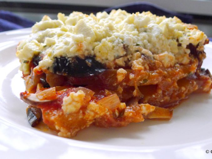 Vegetarische koolhydraatarme moussaka recept ~ minder koolhydraten, maximale smaak ~ www.con-serveert.nl