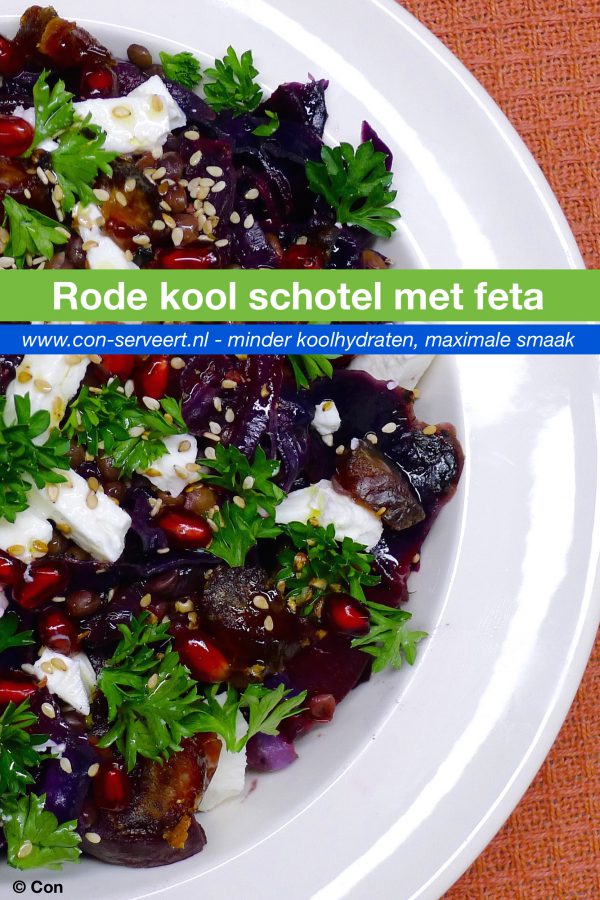 Rode kool schotel met bietjes en feta recept ~ minder koolhydraten, maximale smaak ~ www.con-serveert.nl