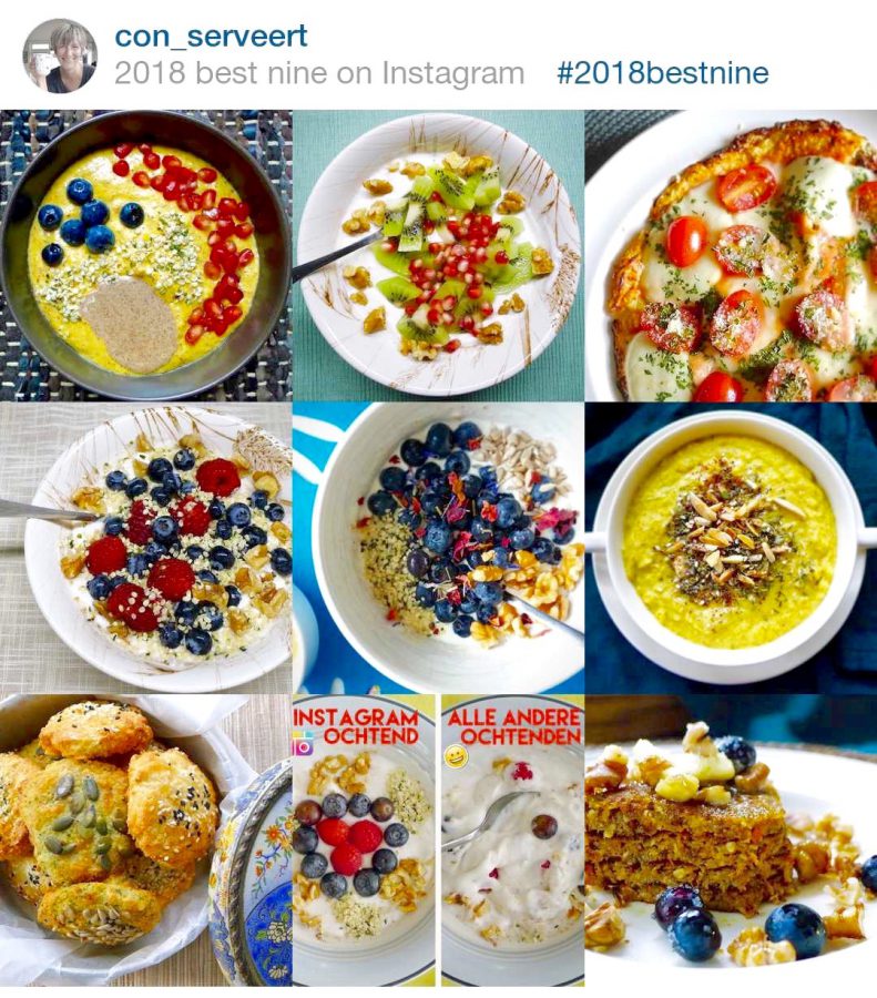 Dit was 2018 op Instagram van Con-serveert ~ minder koolhydraten, maximale smaak ~ www.con-serveert.nl