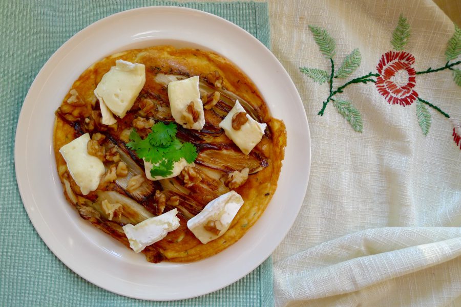 Witlof tarte tatin met brie