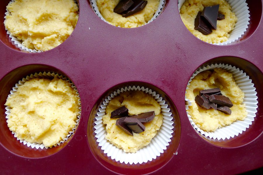 Banaanmuffins met chocolade recept ~ minder koolhydraten, maximale smaak ~ www.con-serveert.nl