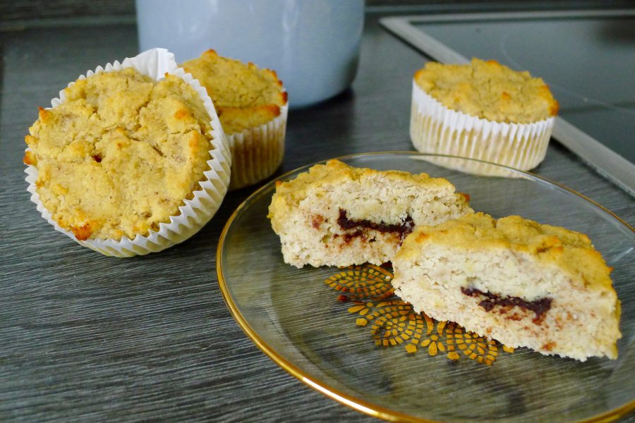 Banaanmuffins met chocolade recept ~ minder koolhydraten, maximale smaak ~ www.con-serveert.nl