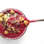 Biet bosvruchten smoothiebowl recept ~ minder koolhydraten, maximale smaak ~ www.con-serveert.nl