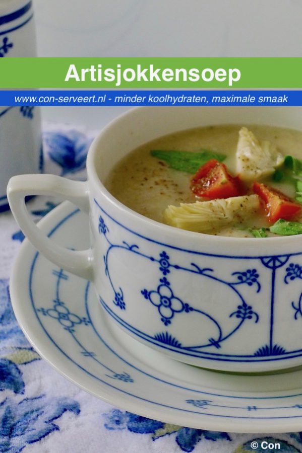 Artisjokkensoep recept ~ minder koolhydraten, maximale smaak ~ www.con-serveert.nl