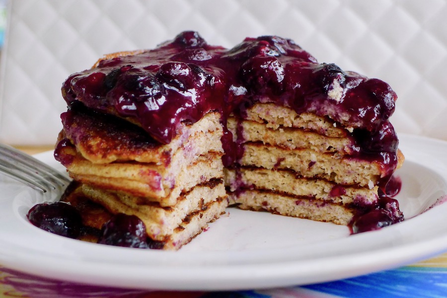 Chai pannenkoeken met rood fruit compote Conserveert