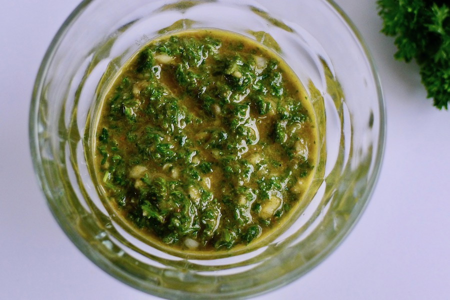 Chermoula, Marokkaans marinade / saus recept - vegetarisch koolhydraatarm genieten begint bij www.con-serveert.nl