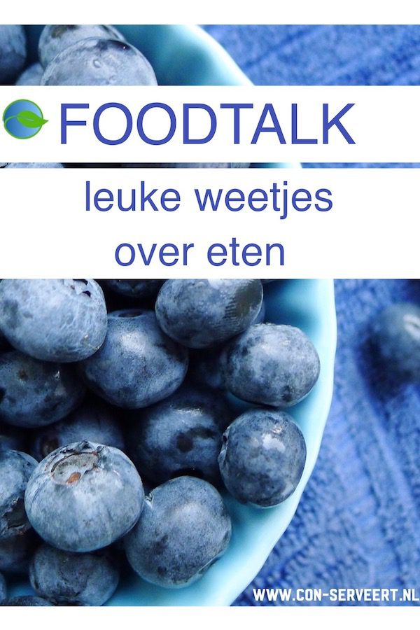 Foodtalk, leuke weetjes over eten ~ minder koolhydraten, maximale smaak ~ www.con-serveert.nl