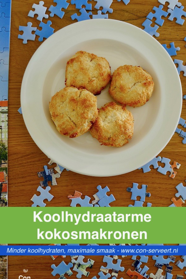 Koolhydraatarme kokosmakronen recept - minder koolhydraten, maximale smaak - www.con-serveert.nl