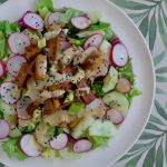 Limoen tofu salade met komkommer en radijs recept - minder koolhydraten, maximale smaak - www.con-serveert.nl