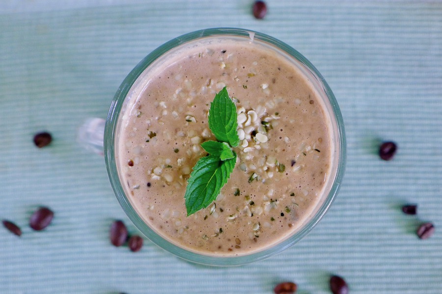 Koffie yoghurt smoothie