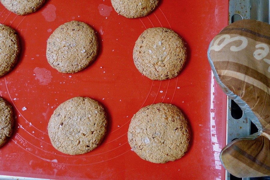 Cashew pinda koekjes met zeezout