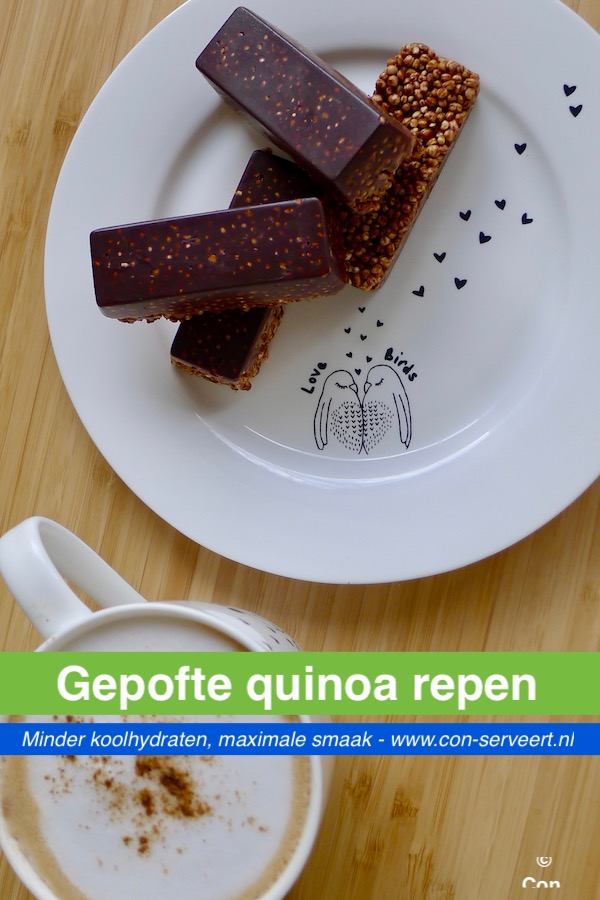 Gepofte quinoa repen recept ~ minder koolhydraten, maximale smaak ~ www.con-serveert.nl