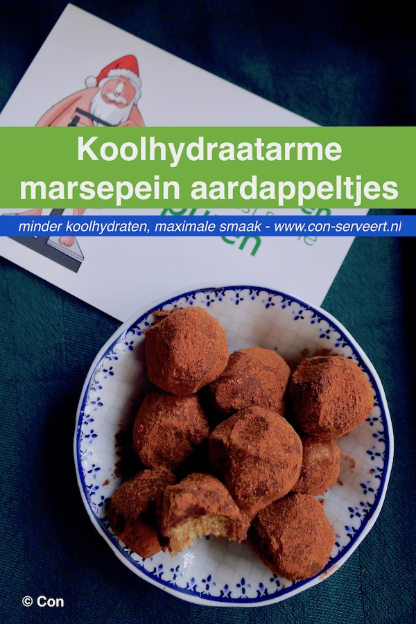 Marsepein aardappeltjes, koolhydraatarm recept ~ minder koolhydraten, maximale smaak ~ www.con-serveert.nl