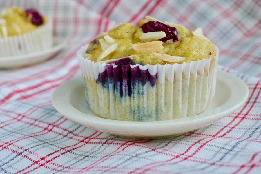 Muffins met rood fruit