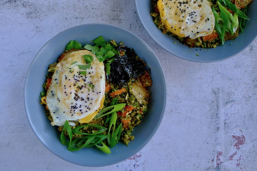 Kimchi broccoli rijst recept ~ minder koolhydraten, maximale smaak ~ www.con-serveert.nl