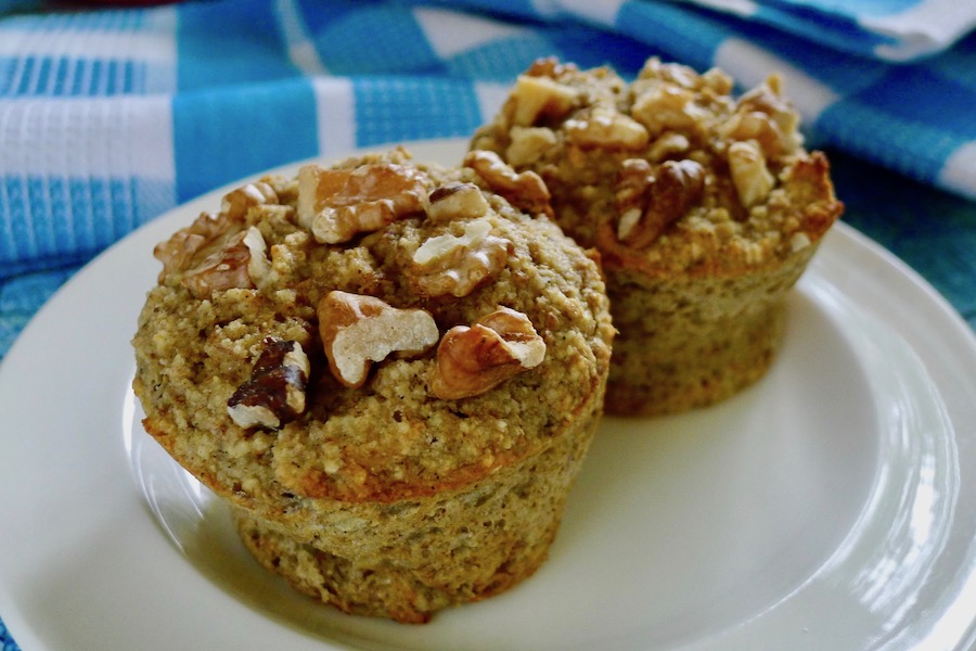 Bananenbrood ontbijt muffins recept ~ minder koolhydraten, maximale smaak ~ www.con-serveert.nl