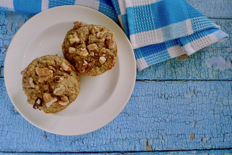 Bananenbrood ontbijt muffins recept ~ minder koolhydraten, maximale smaak ~ www.con-serveert.nl