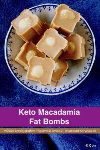 Macadamia fat bombs, ketogeen recept ~ minder koolhydraten, maximale smaak ~ www.con-serveert.nl