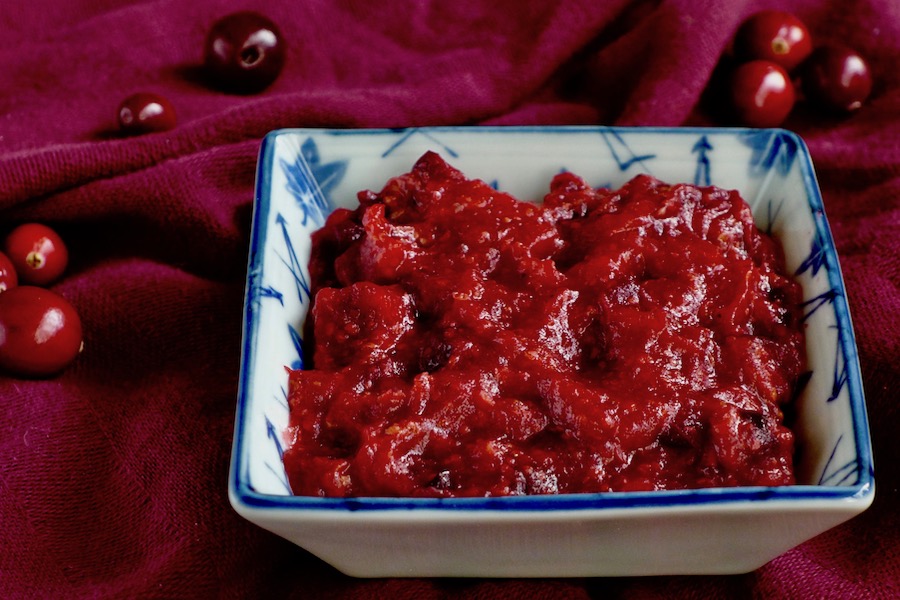 Cranberrysaus met mosterd