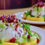 Burrata met mango en komkommerdressing recept ~ minder koolhydraten, maximale smaak ~ www.con-serveert.nl