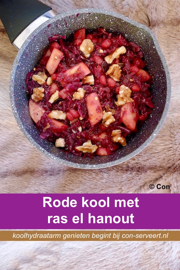 Rode kool met ras el hanout recept - koolhydraatarm genieten begint bij con-serveert.nl