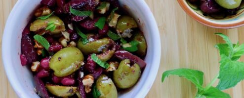 Zeytoon parvardeh, Perzische olijven salade
